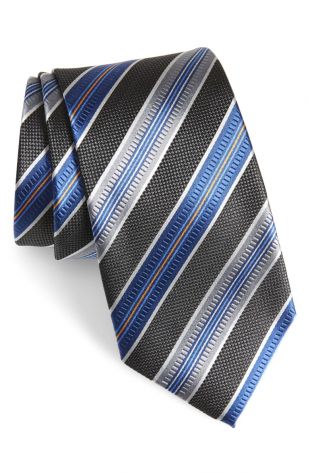 Men's Shop Stripe Silk Tie