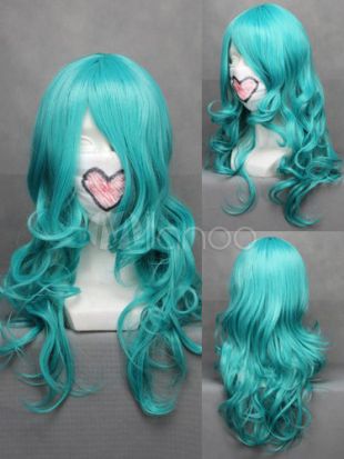 Perruque de Cosplay Kaiou Michiru de Sailor Moon