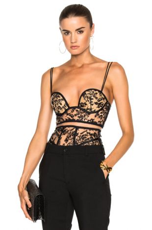 La Perla Autografo Bodysuit in Black & Nude | FWRD