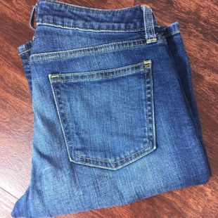 Jean Skinny taille haute stretch femme bleu