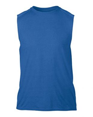 gildan - Gildan Homme Performance sans Manches Jersey Knit T-Shirt ...