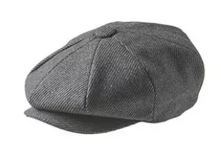 Peaky Blinders para Hombre marr/ón Dark Brown Herringbone Large Boina