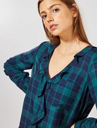 Black and red blouse