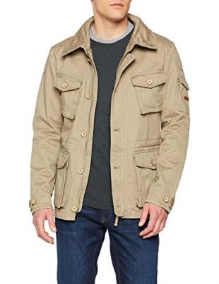Esprit 038ee2g011 Chaqueta, Beige (Sand 285), Large para Hombre