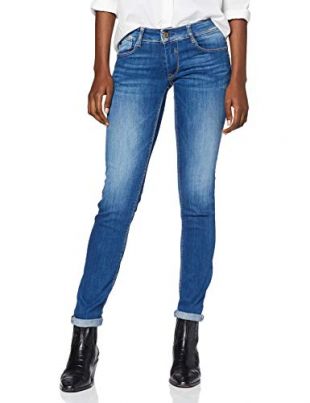Le Temps des Cerises Damen JFPULP000W352 Slim Jeans, Blau (Blue 3001), 24W (Hersteller Größe: 24)