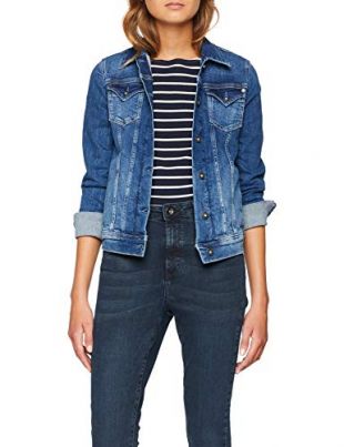 Pepe Jeans - Pepe Jeans Thrift Pl400755cf7 Giacca in Jeans, Blu (Denim ...