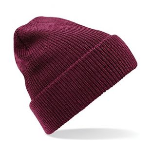 Beechfield Heritage Ladies/Womens Premium Plain Winter Beanie (One Size) (Burgundy)