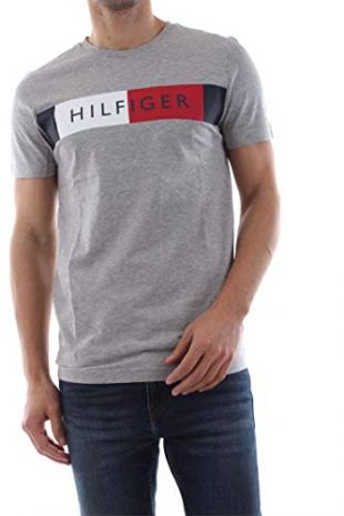 Tommy Hilfiger - Tommy Hilfiger Herren Stripe Hilfiger Tee T-Shirt ...