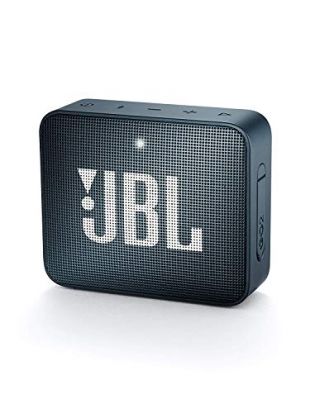 JBL GO 2 Speaker Bluetooth Portatile, Cassa Altoparlante Waterproof IPX7 con Microfono, Funzione di Noise Cancelling, fino a 5 h di Autonomia, Blu Scuro Navy