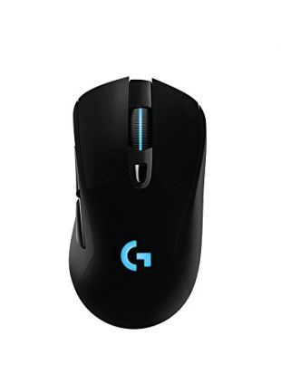 Logitech G703 Mouse da Gioco, Compatibile con il Sistema di Ricarica Wireless Powerplay e Lightspeed, Package Tedesco, Nero