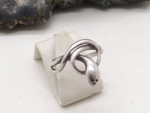 Sweet Vintage Silver Snake Ring Taille M 1/2 US 6.25