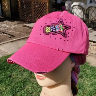 Mesdames rose Boss BLING chapeau
