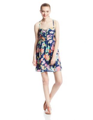 Roxy Juniors Shore Thing Woven Tank Dress