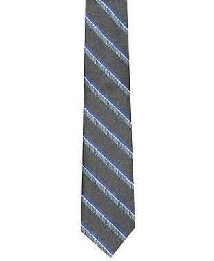 Perry Ellis Men's Dena Stripe Dress Slim Skinny Tie Necktie Black Blue ...