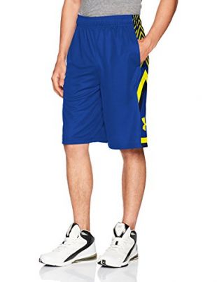 Under Armour Men's Space the Floor Shorts, Royal (400)/Taxi, Small