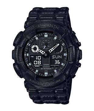 Casio Mens Digital Quartz Watch with Resin Strap GA-100BT-1AER