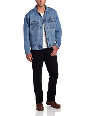Wrangler Men's Rugged Wear Unlined Denim Jacket,Vintage Indigo,2X-Large