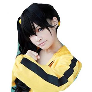 Mister Bear Nisemonogatari Bakemonogatari Araragi Tsukihi Short Black Cosplay Costume Wig