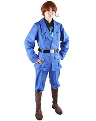 Miccostumes Women's Hetalia Axis Powers North Italy Cosplay Costume (women s, Blue)