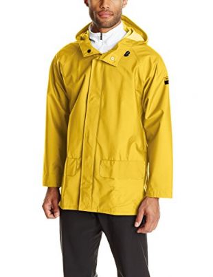 Helly Hansen Workwear Men's Mandal Rain Jacket, Light Yellow, Large