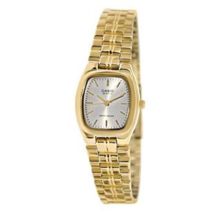 Casio Women's LTP1169N-7A Gold Stainless-Steel Quartz Watch with Silver Dial