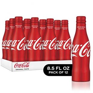 Coca-Cola Aluminum Bottle, 8.5 Ounce (Pack of 12)