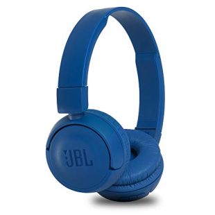JBL T450BT Pure Bass Sound Cuffie Sovraurali Bluetooth On Ear Wireless con Microfono e Comandi su Padiglione, Leggere e Pieghevoli, da Viaggio, fino a 11 h di Autonomia, Blu