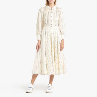 Robe longue rayée