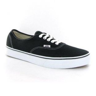 Vans Authentic Black Canvas Mens Trainers
