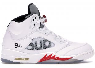Nike - Jordan 5 Retro Supreme White