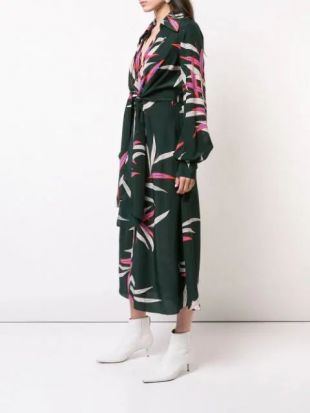 Plunge Wrap Front Dress