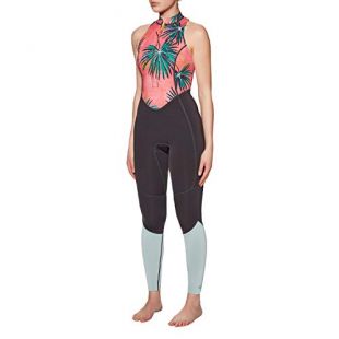Billabong Womens 1mm Salty Jane Sleeveless Wetsuit Coral Bay - A Feminine take on a Long John Silhouette - 2mm Neoprene