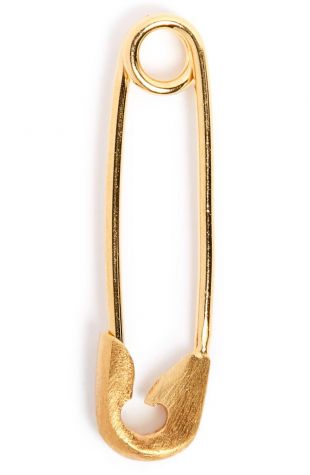 Gold Safety Pin Earring