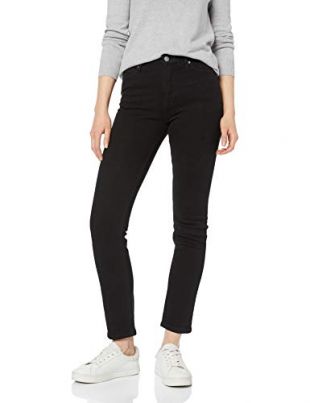 meraki - MERAKI Jean Slim Femme, Noir (Clean Black), (Taille fabricant ...