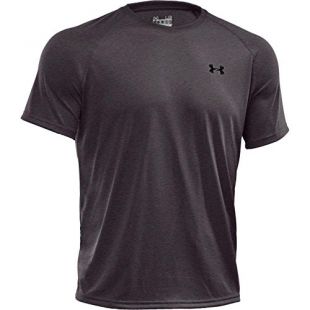Under Armour Tech Men's Short-Sleeve Shirt, Carbon Heather / Black (090), Small