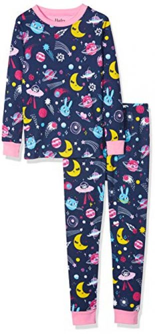 Hatley Niñas Manga Larga Juego de Pijama - Azul - 12 años