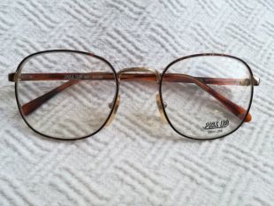 PICK UP or verres originaux des années 70 en Italie vision lunettes unique rare cadre mince brun Vintage