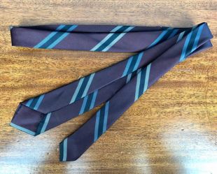 Cravate à rayures diagonale des années 1950 | Vintage des années 50 auto Mens Tie marron Bordeaux cravate rouge, bleu, gris, gris et noir