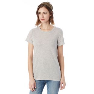 Eco-Jersey™ - T-shirt Gris Clair à Manches Courtes Femme