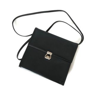 Sac à Main Vintage Années 60 – Noir – Grand Format – Faux Cuir