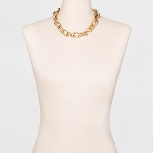 Thick Chain Link Necklace - A New Day Gold