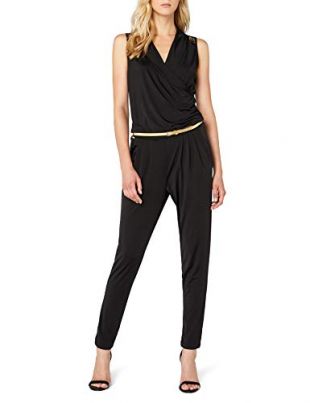 Morgan Women's 152-PRAZI.N Plain Sleeveless Jumpsuit