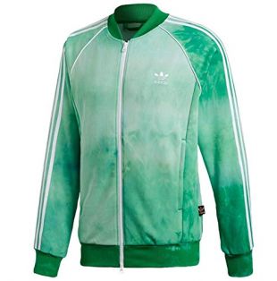 Azijn Bounty maak een foto Adidas X Pharrell Williams Green hu holi superstar track jacket worn by  Zach Dempsey (Ross Butler) in 13 Reasons Why (S03E02) | Spotern