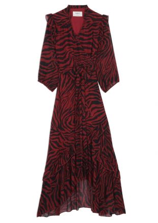 Ba&sh Selena Dress - Crimson