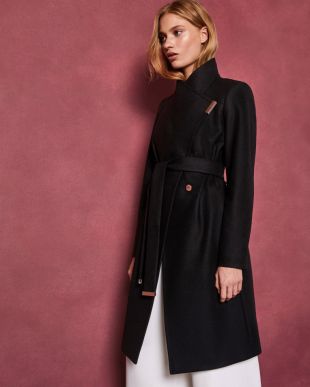 Midi Wool Wrap Coat