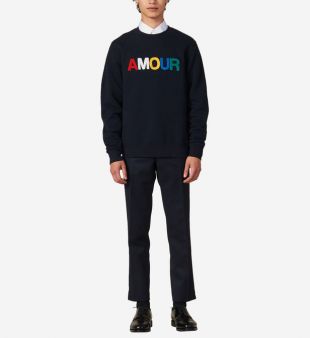 Sweat message Amour brodé