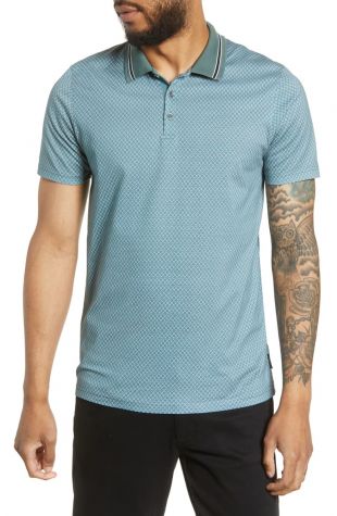 Ted Baker London Carpark Slim Fit Print Polo | Nordstrom