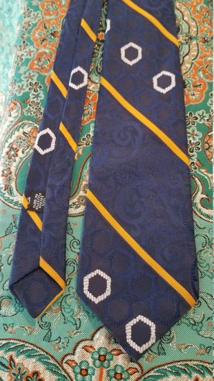 Cravate rayée polyester Vintage