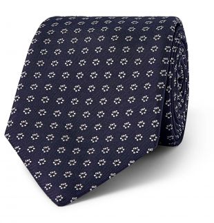 Navy 7.5cm Silk-Blend Jacquard Tie | Hugo Boss | MR PORTER