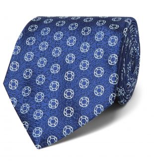 Navy 8.5cm Silk-Jacquard Tie | Charvet | MR PORTER